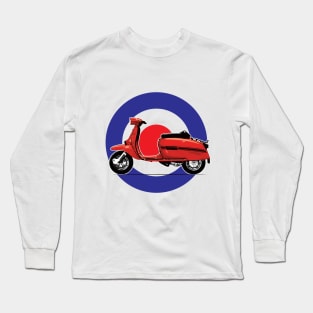 Classic Italian mods lambretta scooter Long Sleeve T-Shirt